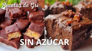 Mis 3 POSTRES SIN AZÚCAR Favoritos😋 Sin Gluten y Sin Lácteos Recetas de Gri🌿 [upl. by Pitt]