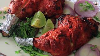 Chicken Tandoori Recipe  Restaurant Style Homemade Chicken Tandoori  Easy Chicken Recipes [upl. by Nevar]