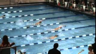 Boys 100 Back  Hudson vs Strongsville 2015 [upl. by Aronle]