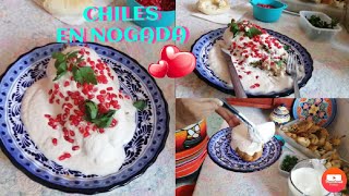 DeliciososChiles en nogada receta Original 😋😋How to make recipe [upl. by Siuoleoj900]