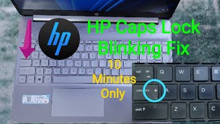 Hp laptop caps lock light blinking continuously no display black screen fixed in 10 minutes [upl. by Nnazil]