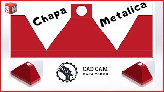 👍CHAPA METALICA EN SOLIDWORKS 3👀 2019 [upl. by Hgiellek]