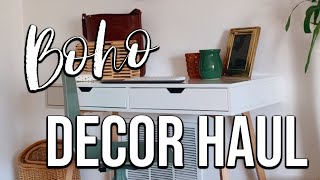 HOME DECOR HAUL  Bohemian Home Decor Haul  Boho Living Room Decor [upl. by Janelle]