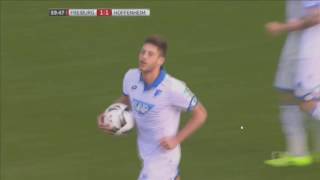 Andrej Kramaric amazing goal vs Freiburg  11032017 [upl. by Hardman277]