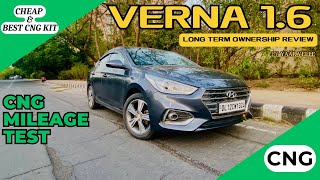 Hyundai Verna CNG Mileage After 50000 kms Done  Long Term Owners Review [upl. by Zadack]