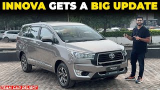 Nayi Innova Launched with More Features🔥  Walkaround with On Road Price  Innova Crysta GX Plus [upl. by Wettam]