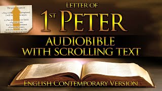 Holy Bible Audio 1st PETER Contemporary English With Text [upl. by Leagiba]