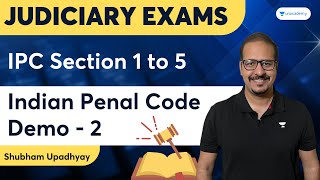 Indian Penal Code  Demo 2  IPC Section 1 to 5  Shubham Upadhyay  Judiciary World [upl. by Ahseela]