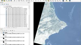 QGIS loading LANDSAT [upl. by Elliott884]