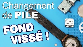 Comment changer une pile sur montre à fond vissé  Lorensac Maroquinerie [upl. by Eiramoj]