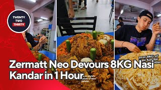 Zermatt Neo Devours 8KG Nasi Kandar in 1 Hour  Worlds Biggest Plate [upl. by Aylmar]