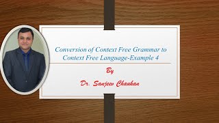 Lecture 81Context Free Grammar to Context Free Language ex4 [upl. by Hanahs]