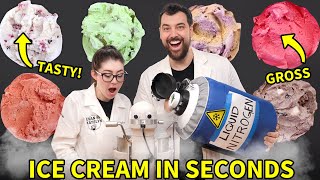 11 Weird Liquid Nitrogen Ice Cream Flavors Made in Seconds [upl. by Magna523]