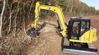 Cat® 309 CR High Flow Mini Excavator with HM210 Mulcher Operating Tips [upl. by Lsil]