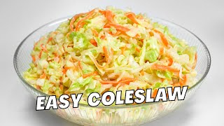 HOMEMADE COLESLAW Easy Apple COLE SLAW in 20 Minutes Making Coleslaw Recipe by Always Yummy [upl. by Ellienad]