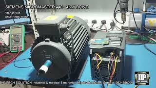 SIEMENS MICROMASTER 440 4KW Drive Repaired by Hp tech solution [upl. by Aisek]