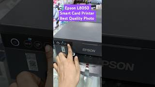 Epson L8050 Smart Card Printer Best Quality Photo Mobile WiFi PVC Card Print epson service card [upl. by Ajiam]