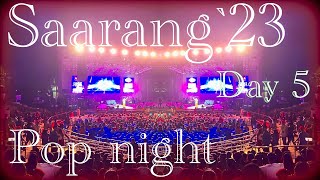 Popular night Day 5 of 5day long Cultural Fest of IIT Madras “Saarang ’23quot [upl. by Ardekan]