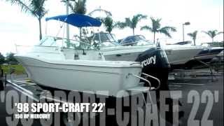 1998 SportCraft 211221 Walkaround  Boats International [upl. by Eneles]