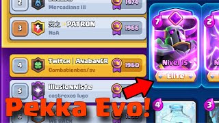 ¡TOP 4 DEL MUNDO CON PEKKA EVOLUCIÓN 🏆 Clash Royale [upl. by Birdt]