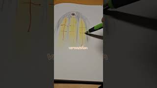 Gotisches Kirchenfenster wie aus einem Traum youtubeshorts sketchbookchronicles skizzenbuchidee [upl. by Eidlog]