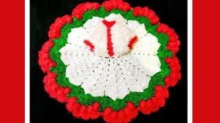 laddu gopal winter woolen dress  crochet flower dress for laddu gopal  kanha ji uni woolen dress [upl. by Hakeem]