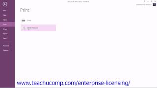 Microsoft Office OneNote 2013 Tutorial Printing 111 Employee Group Training [upl. by Gnah807]