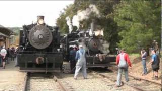 Four Steam Locomotives Niles Canyon Railway Steamfest II [upl. by Valina]