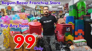 Begum Bazar Buy Any Item ₹99 Only New Items Hyderabad Franchise Store  99 store business new video [upl. by Reste]