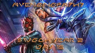 SWGOH DAY YEAR 2 DAY 15  Following the APGAINS Farming Guide [upl. by Gabrila]