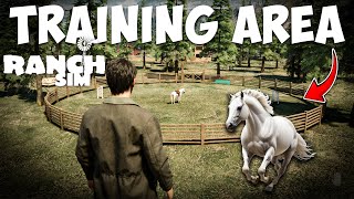 I BUILT A TRAINING AREA FOR MY HORSE  RANCH SIMULATOR GAMEPLAY 33 [upl. by Calida]