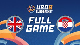 Qualif Round  GBR v CRO  Full Basketball Game  FIBA U20 Womens EuroBasket 2024 Div B [upl. by Kam792]