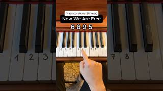 Gladiator  Now We Are Free Easy Tutorial ⚔️ piano tutorial pianotutorial [upl. by Eruza340]