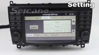 Mercedes Benz CLS W219 GPS Navigation SystemCLS W219 DVD Player [upl. by Cirenoj269]