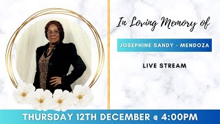 Celebrating the life of Josephine Sandy  Mendoza [upl. by Anifares]