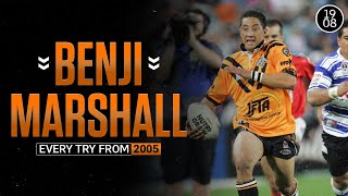 Every Benji Marshall try from 2005  NRL Throwback [upl. by Joiner]