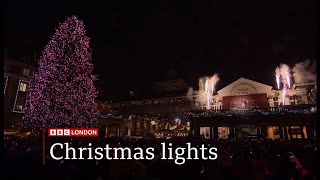 Covent Garden Christmas Lights in London are switched on for this year UK 12Nov2024 [upl. by Latnahs150]