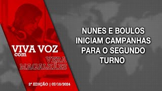 Viva Voz  07102024 Nunes e Boulos iniciam campanhas para o segundo turno [upl. by Atalee]