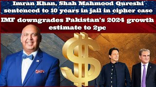 SajidTarar IMF downgrades Pakistan’s 2024 growth estimate to 2pc ArzooKazmi India ImranKhan [upl. by Eneryc]