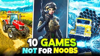 10 Video Games Not Made For Noobs 😬 [upl. by Megargee]