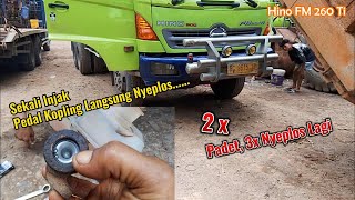 Hino FM 260 TI Pedal kopling  LOS di Injak kadang Padet juga Nyeplos  Ternyata Ini Mas bro [upl. by Anul]