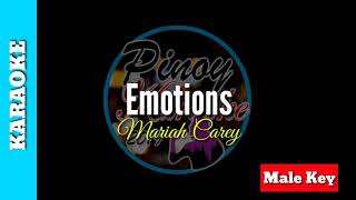 Emotions by Mariah Carey Karaoke  Male Key [upl. by Becki]