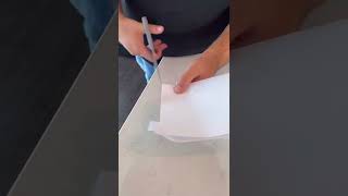 How to fit your whole body thru a sheet of paper CHALLENGE REVEALED 😱 shorts [upl. by Yesllek]