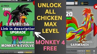 Manok na pula unlock all chicken 72  Unlock monkey 4 evolve  How to unlock all chicken in manok [upl. by Alol]