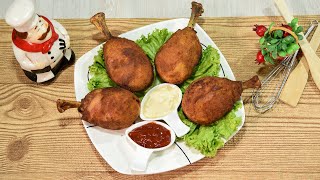 MUSLOS DE POLLO RELLENOS RECETA FÁCIL [upl. by Ativla]