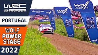 WRC WOLF Power Stage HIGHLIGHTS and RESULTS  WRC Vodafone Rally de Portugal 2022 [upl. by Haldis]