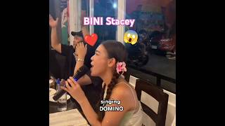 BINI Stacey singing Domino 😱😻 biniph bini shorts binistacey [upl. by Kcirded]