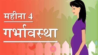 गर्भावस्था  महीना 4  Pregnancy  Hindi  Month 4  Week 14 to week 17 [upl. by Annavas]