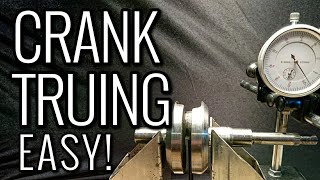 CRANKSHAFT TRUING MADE EASY  How To True Two Stroke Crank  2 STROKE TUNING [upl. by Enirahtak]