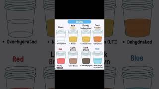 Diseases according to urine colourbiology shortsvideo education diseases disease shortsfeed [upl. by Lamoree]